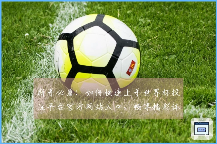 新手必看：如何快速上手世界杯投注平台官方网站入口，畅享精彩体育直播体验